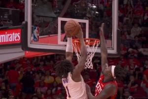 季后赛首秀！湖人新秀阿杜·蒂耶罗 一上场就来个炸裂空接暴扣2+1