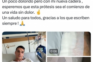 前热刺前锋拉梅拉晒换人工髋关节照，球员长期受伤病困扰去年退役