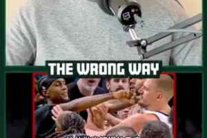 球迷在时代广场遇到库里夫妇！还和球迷聊天击拳~